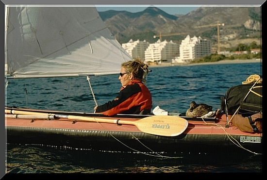 segeln vorbei an Benidorm