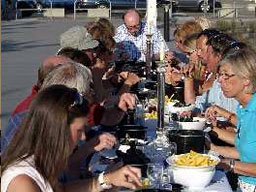 Galadinner im Hafen